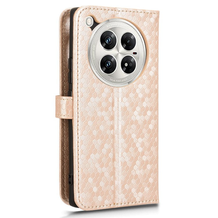 For Infinix Zero 40 5G / 4G X6861 Wallet Case Dot Pattern Imprint PU Leather Phone Cover - Rose Gold