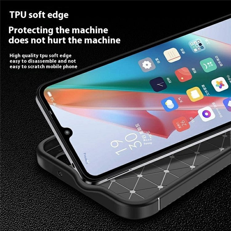 For Xiaomi Poco C75 4G / Redmi 14R 5G / 14C 4G Case Carbon Fiber Texture TPU Phone Cover Heat Dissipation