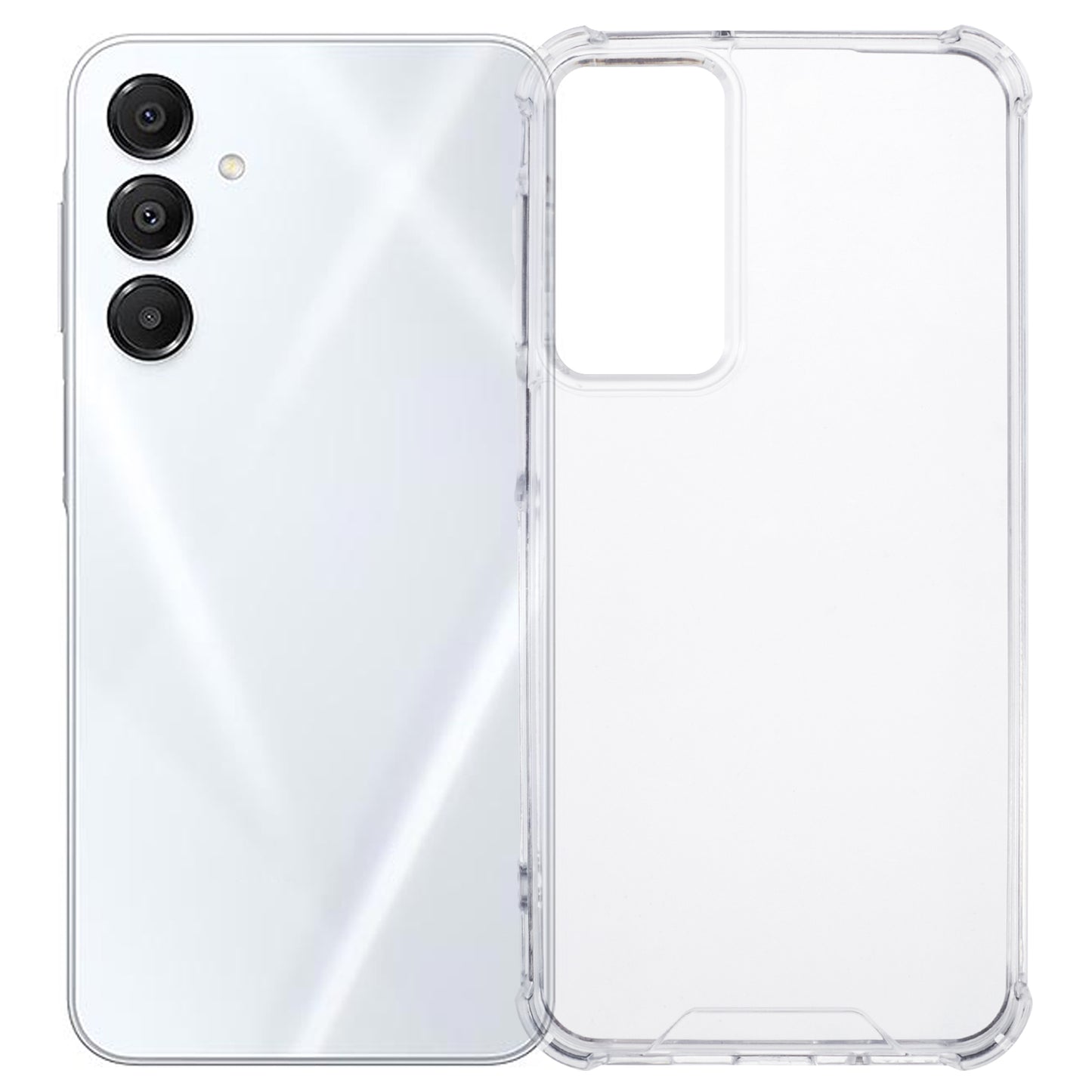 Bulk Buy 1.5mm Thickness Phone Case for Samsung Galaxy A16 5G / A16 4G Reinforced Corner Clear TPU+PC Cover