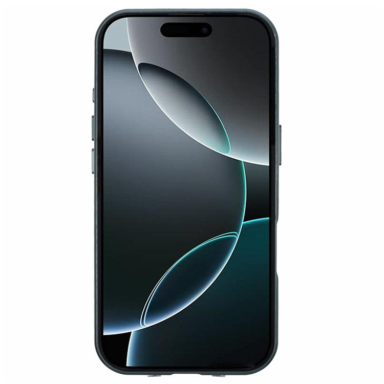 For iPhone 16 Pro Case Double Sides Tempered Glass Phone Cover Compatible with MagSafe Full Protector - Green