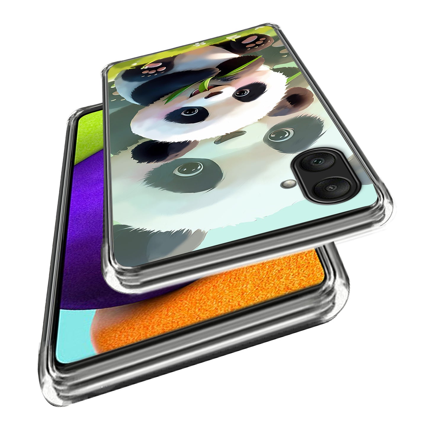 For Samsung Galaxy A06 Case Pattern Printed Shockproof TPU Phone Cover - Panda