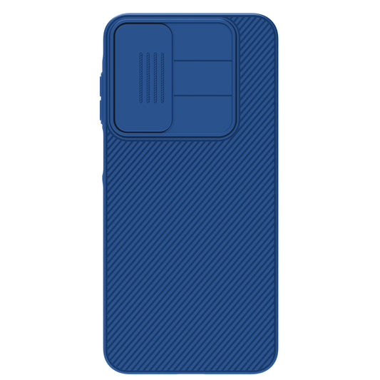 NILLKIN CamShield for Samsung Galaxy A16 5G Case Hard PC Twill Texture Phone Cover with Slide Camera Lid - Blue