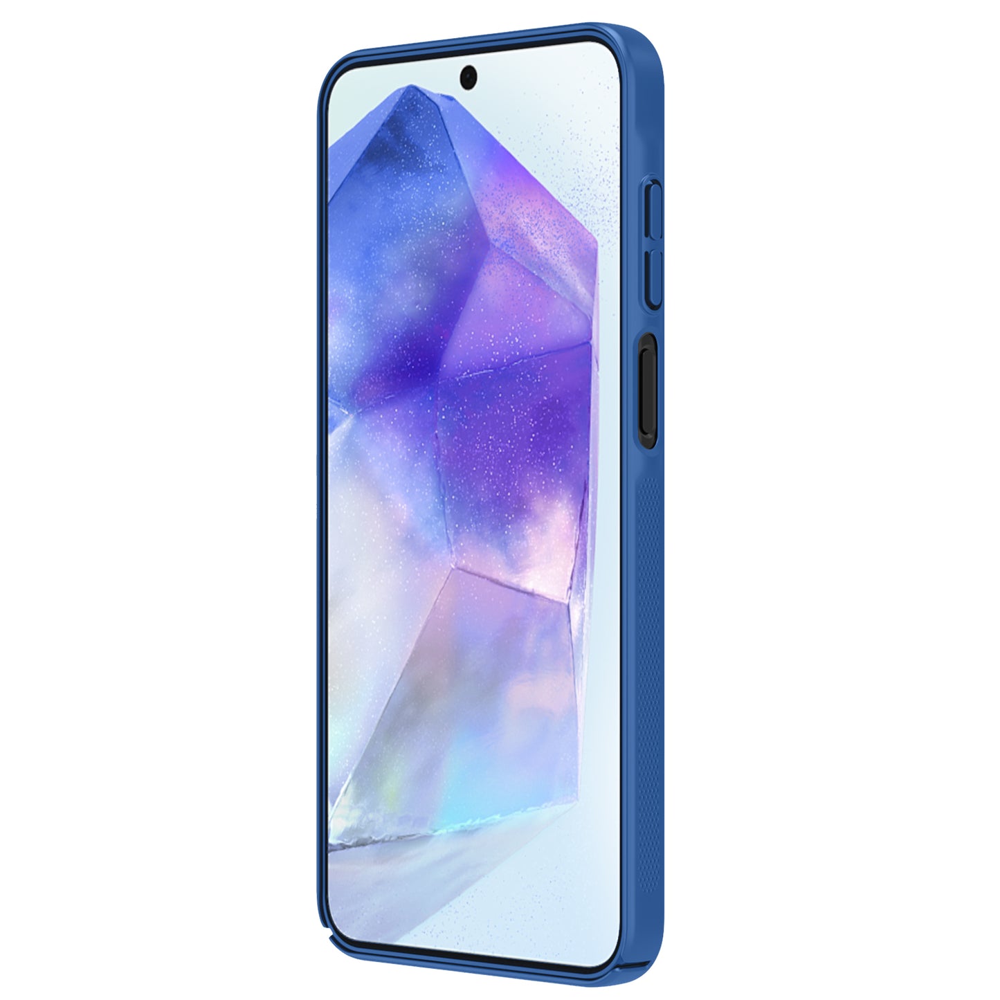 NILLKIN CamShield for Samsung Galaxy A16 5G Case Hard PC Twill Texture Phone Cover with Slide Camera Lid - Blue