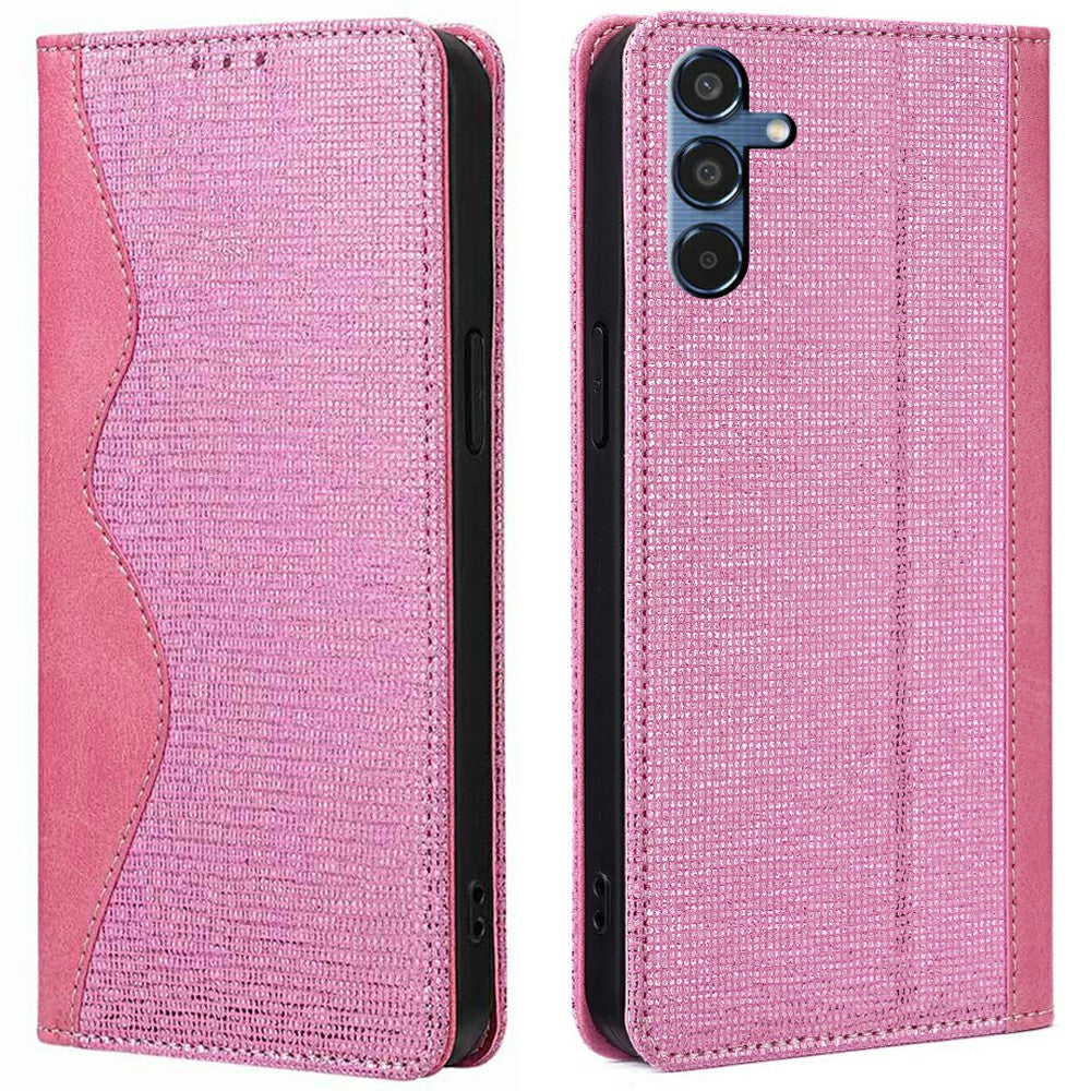 For Samsung Galaxy A16 5G  /  A16 4G Leather Case Wallet Stand Phone Cover with RFID Blocking - Pink