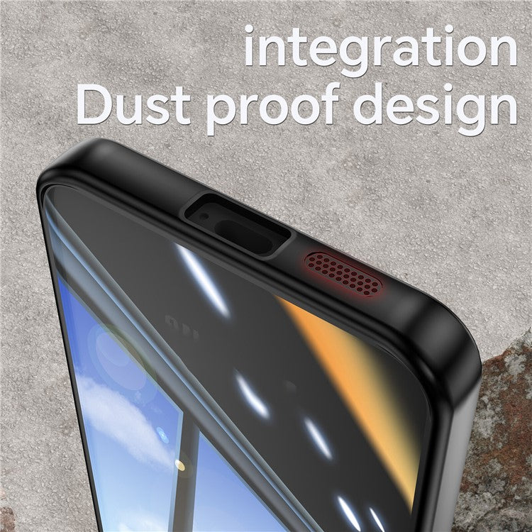 For Samsung Galaxy S24 FE Case Drop-Proof TPU + Acrylic Protective Phone Cover - Black