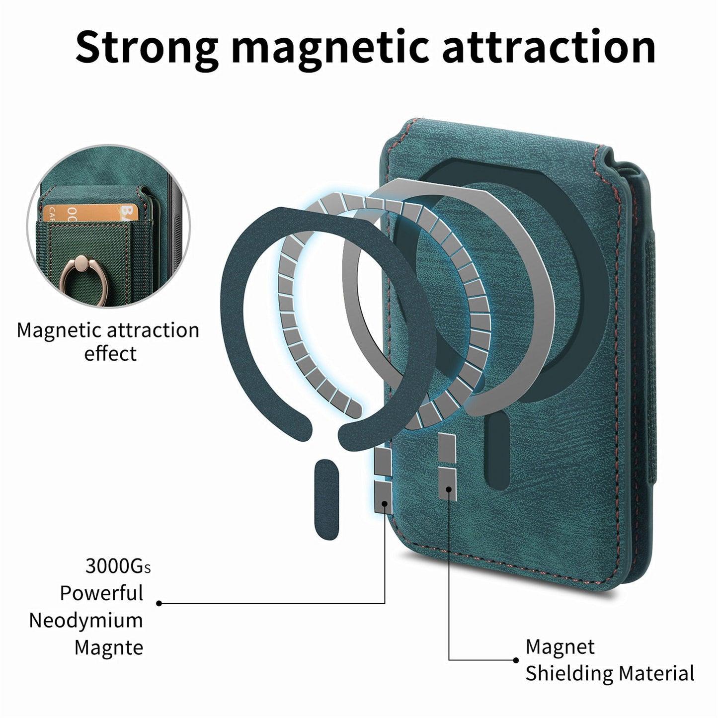 For Samsung Galaxy A16 4G / 5G Case Vertical Flip Card Holder Ring Holder Kickstand Leather Back Cover - Green