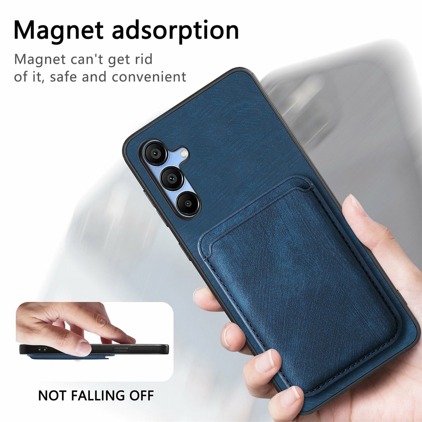 For Samsung Galaxy A16 4G / 5G Case Leather+TPU Retro Phone Cover with Detachable Card Slot - Brown