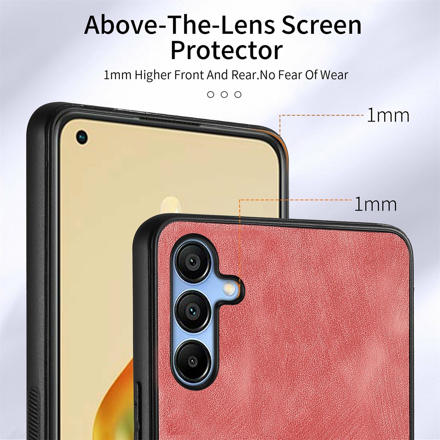 For Samsung Galaxy A16 4G / 5G Case Kickstand Leather+TPU Non-Slip Protective Cover Card Slots - Pink