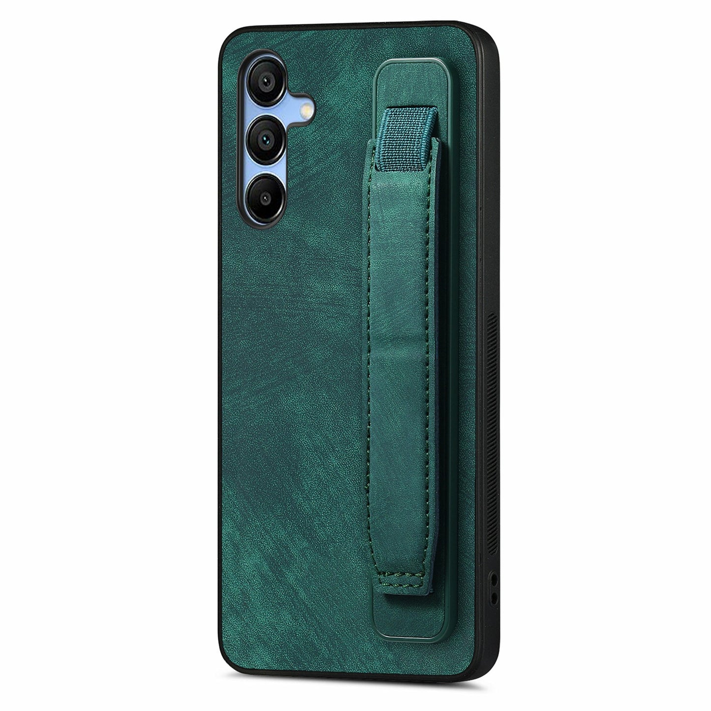 For Samsung Galaxy A16 4G / 5G Case Wristband Leather + TPU Phone Cover - Green