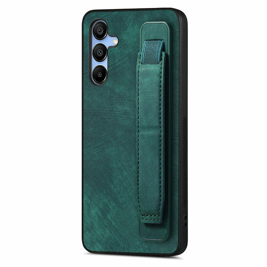 For Samsung Galaxy A16 4G / 5G Case Wristband Leather + TPU Phone Cover - Green