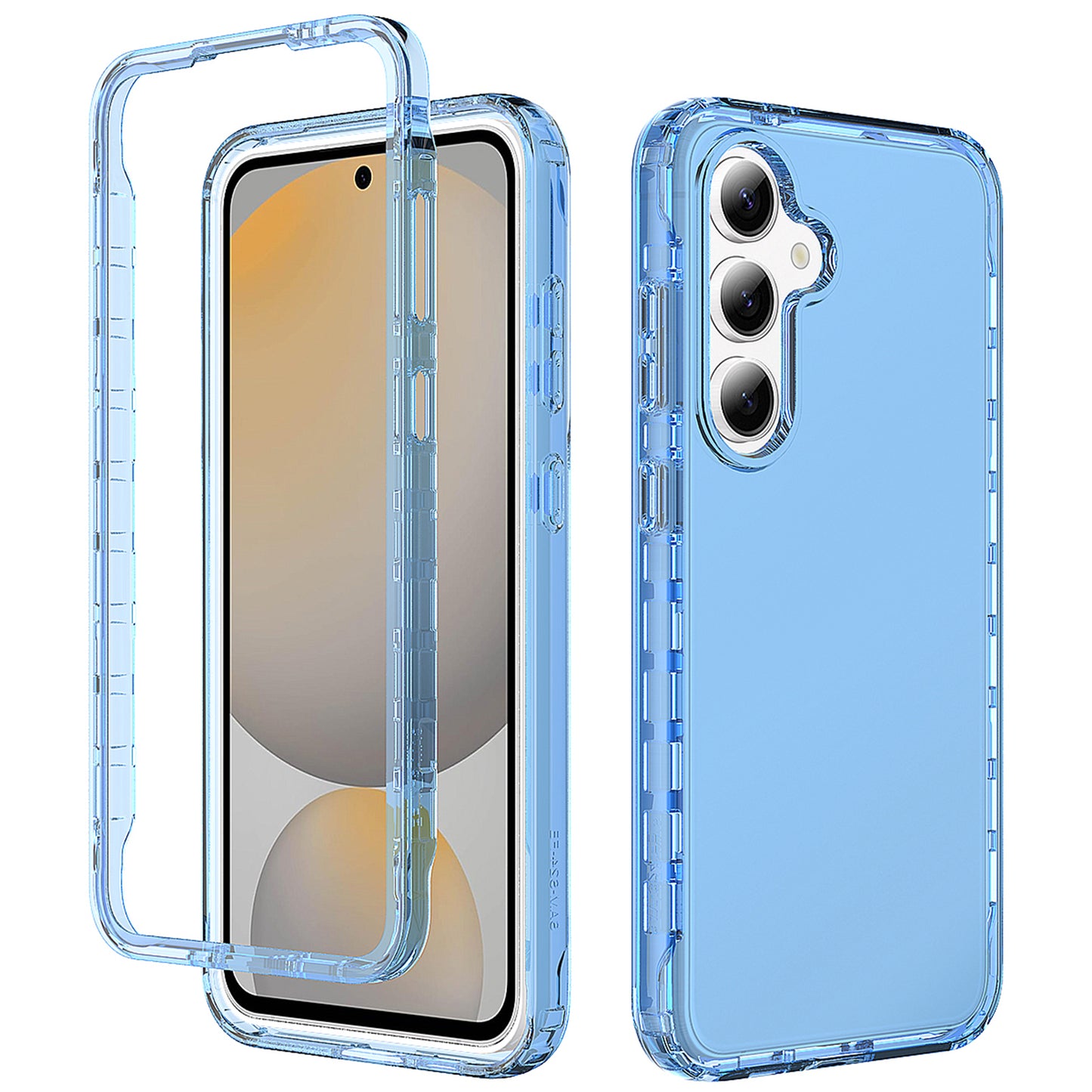 For Samsung Galaxy A16 5G / 4G Case Solid Color PC+TPU Phone Cover - Blue