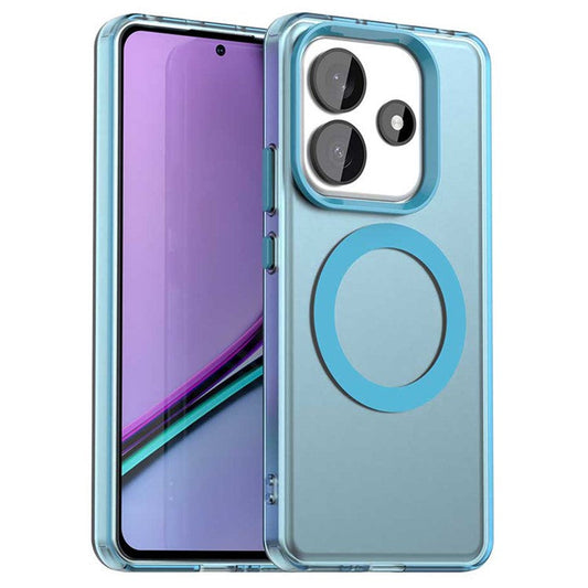 Candy Series For Xiaomi Redmi Note 14 5G Case Compatible with MagSafe PC+TPU+PET Anti-Drop Phone Cover - Blue