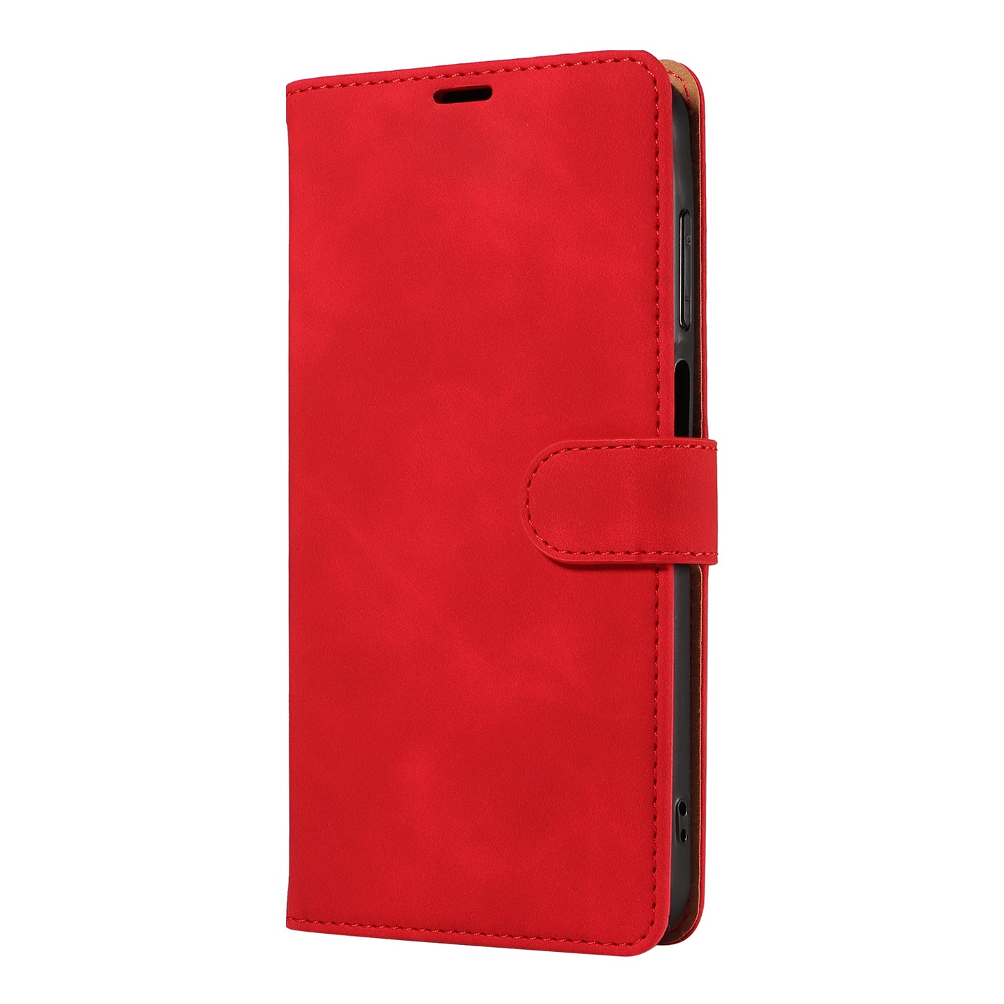 For Samsung Galaxy A16 5G / 4G Case with Thickened Strap RFID Blocking Wallet Stand Leather Flip Phone Cover - Red
