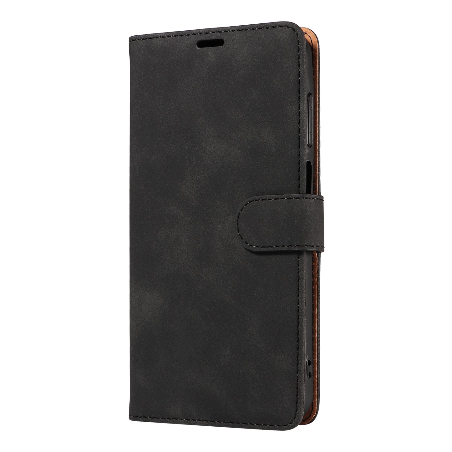 For Samsung Galaxy A16 5G / 4G Case with Thickened Strap RFID Blocking Wallet Stand Leather Flip Phone Cover - Black