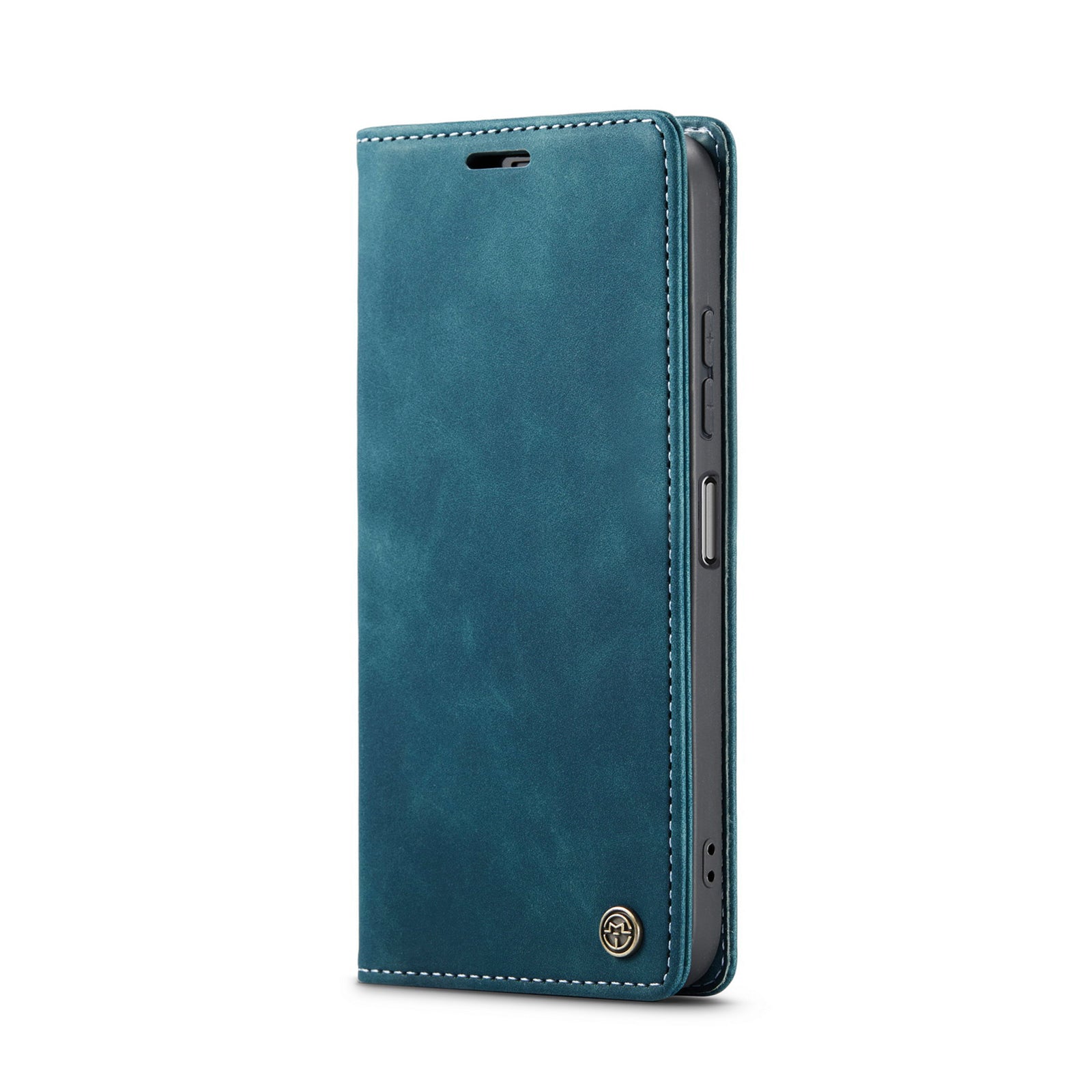 For Samsung Galaxy A06 Case CASEME 013 Series Card Holder Stand Leather Phone Cover - Blue