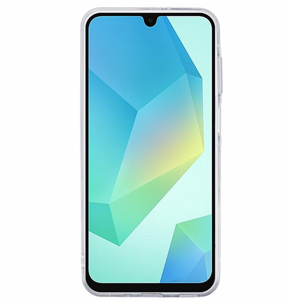 WANLONFENG AW Series for Samsung Galaxy A16 4G / 5G Case with Screen Film TPU Phone Cover PVC Butterfly Epoxy - Black