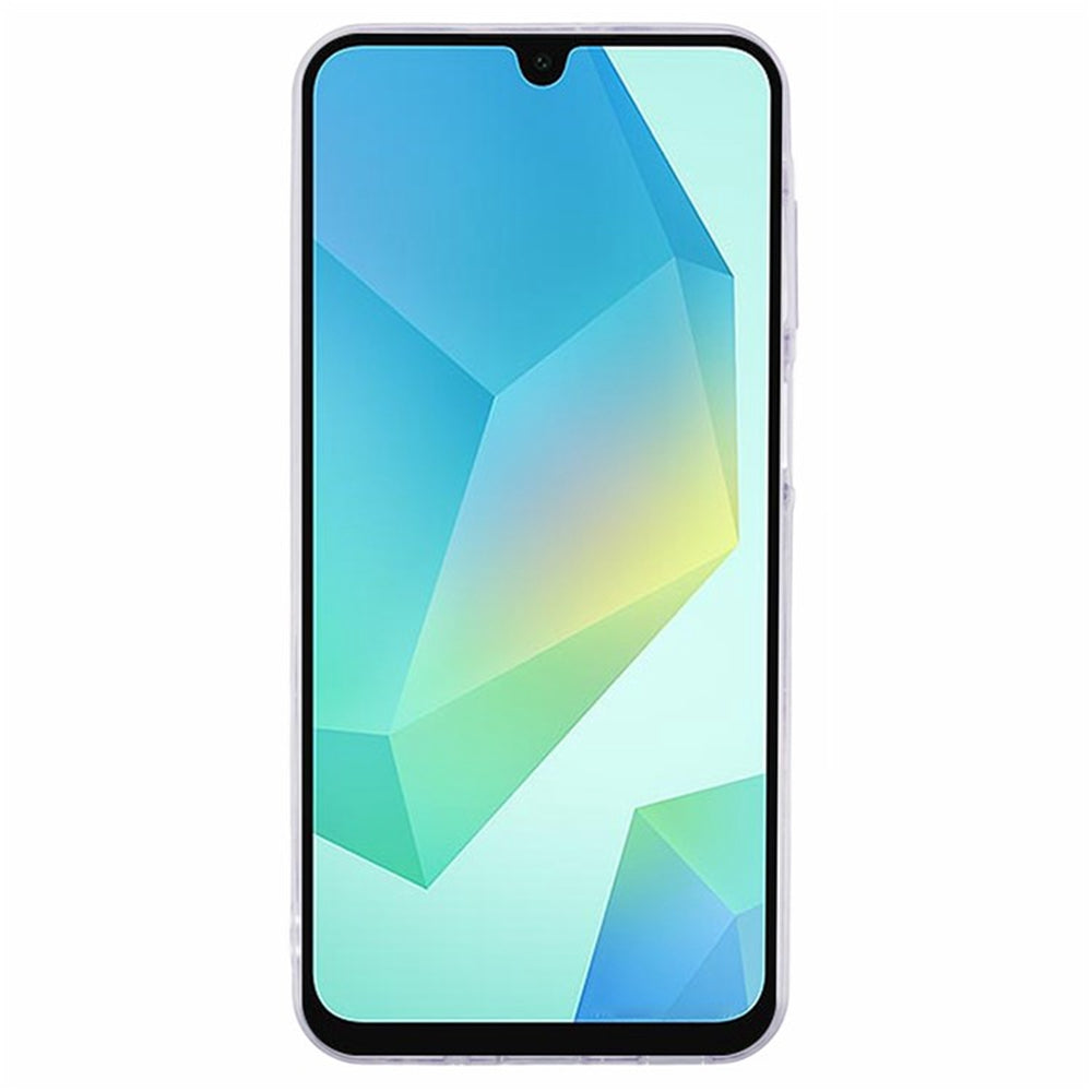 WANLONFENG AW Series for Samsung Galaxy A16 4G / 5G Case with Screen Film TPU Phone Cover PVC Butterfly Epoxy - Purple