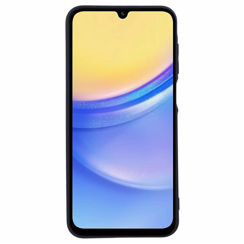 WANLONFENG RB2 Series for Samsung Galaxy A16 4G / 5G Case TPU Phone Cover with Screen Protector - Black