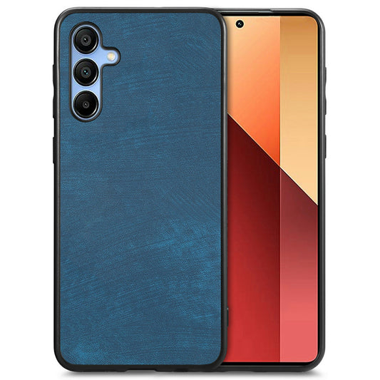 For Samsung Galaxy A16 4G / 5G Case Retro Leather + TPU Shockproof Protective Phone Cover - Blue