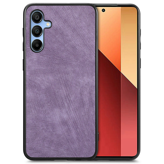 For Samsung Galaxy A16 4G / 5G Case Retro Leather + TPU Shockproof Protective Phone Cover - Purple
