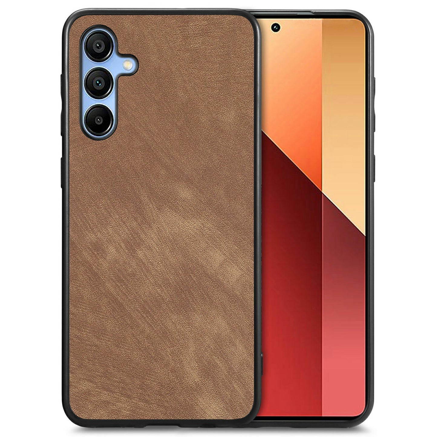 For Samsung Galaxy A16 4G / 5G Case Retro Leather + TPU Shockproof Protective Phone Cover - Brown