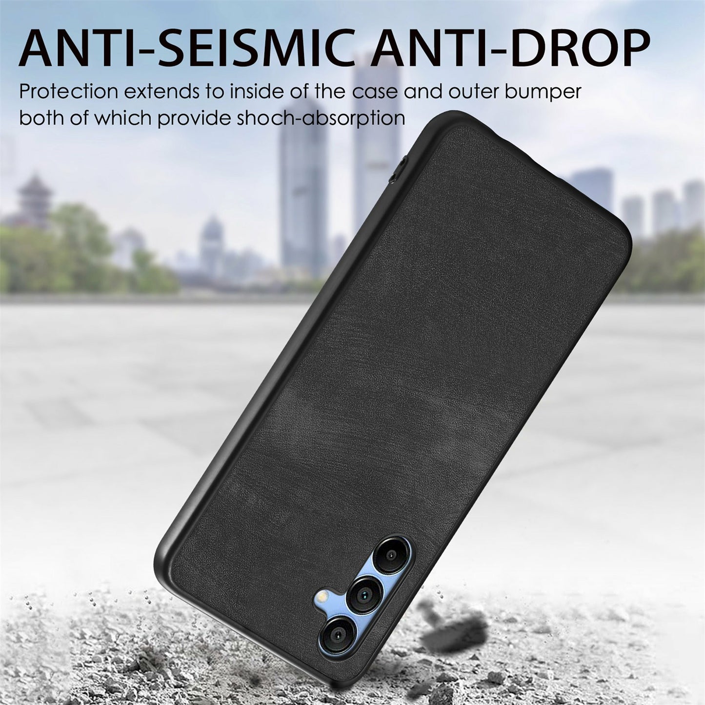 For Samsung Galaxy A16 4G / 5G Case Retro Leather + TPU Shockproof Protective Phone Cover - Brown