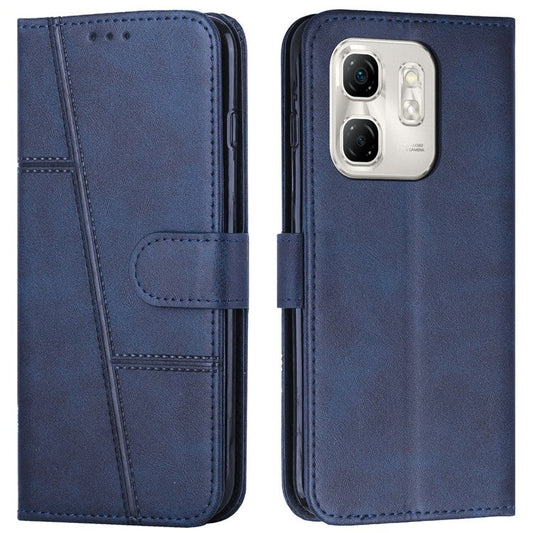 For Infinix Hot 50i 4G / Smart 9 4G Case Stand Flip Protective Leather Phone Cover - Sapphire