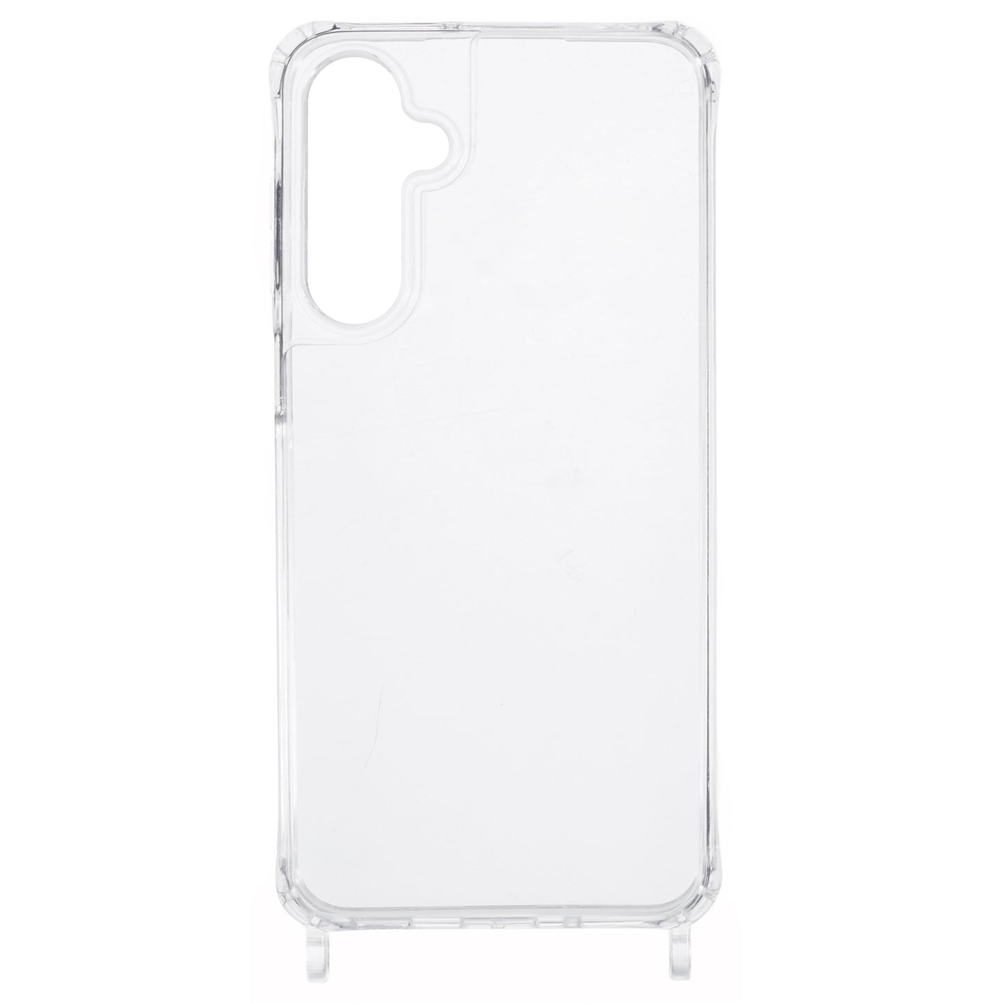 For Samsung Galaxy A16 4G / 5G Case PC+TPU 1.5mm Clear Phone Cover with Lanyard Holes