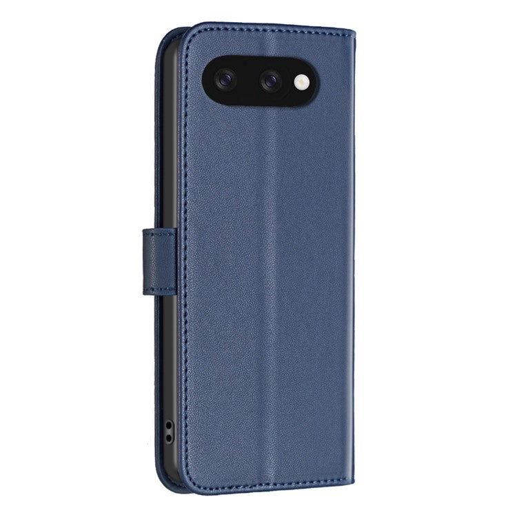 BINFEN COLOR BF17 For Google Pixel 9a Case Wallet Folio Flip Leather Cover - Blue