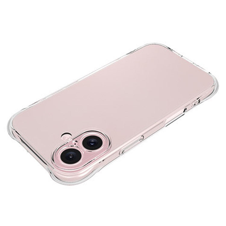 WANLONFENG WL Series for iPhone 16 TPU Case 2.0mm Phone Cover with Tempered Glass Film