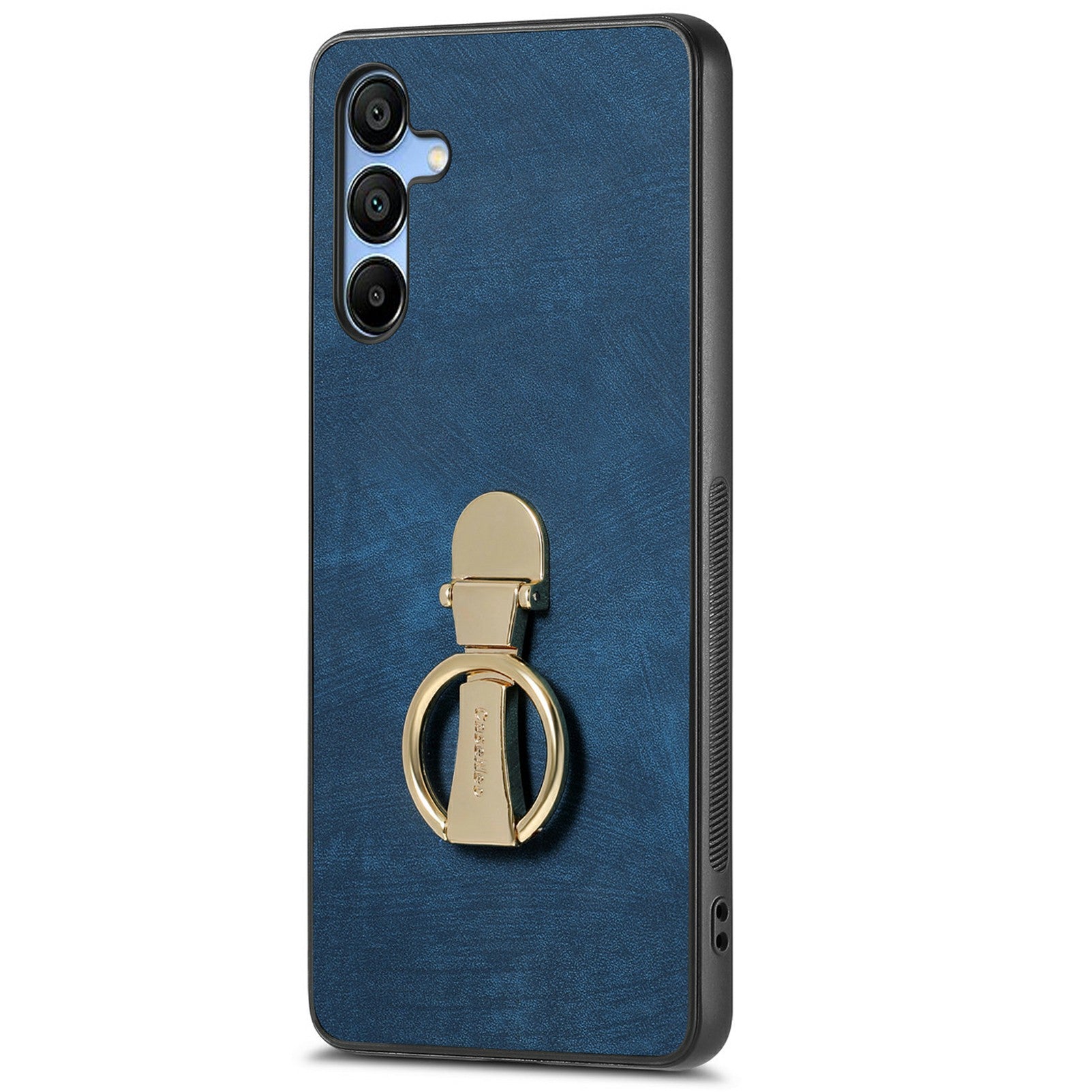 CASENEO D22 For Samsung Galaxy A16 4G / 5G Case Folding Kickstand Retro Leather Back Phone Cover - Blue