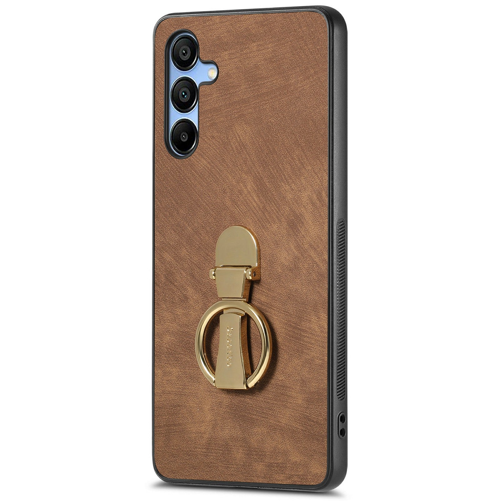 CASENEO D22 For Samsung Galaxy A16 4G / 5G Case Folding Kickstand Retro Leather Back Phone Cover - Brown