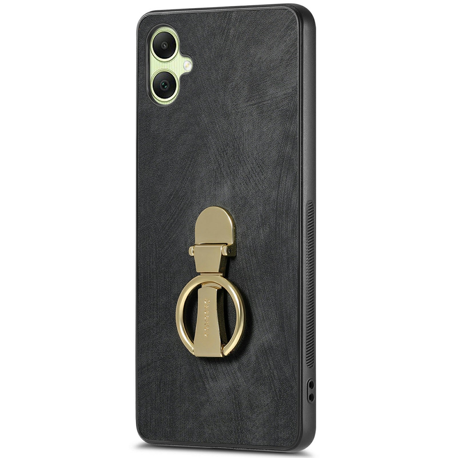 CASENEO D22 For Samsung Galaxy A06 Case Folding Kickstand Retro Leather Back Phone Cover - Black
