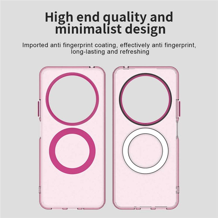 For Xiaomi Poco C75 4G / Redmi 14R 5G / 14C 4G Case Compatible with MagSafe PC+TPU+PET Anti-Drop Phone Cover - Red