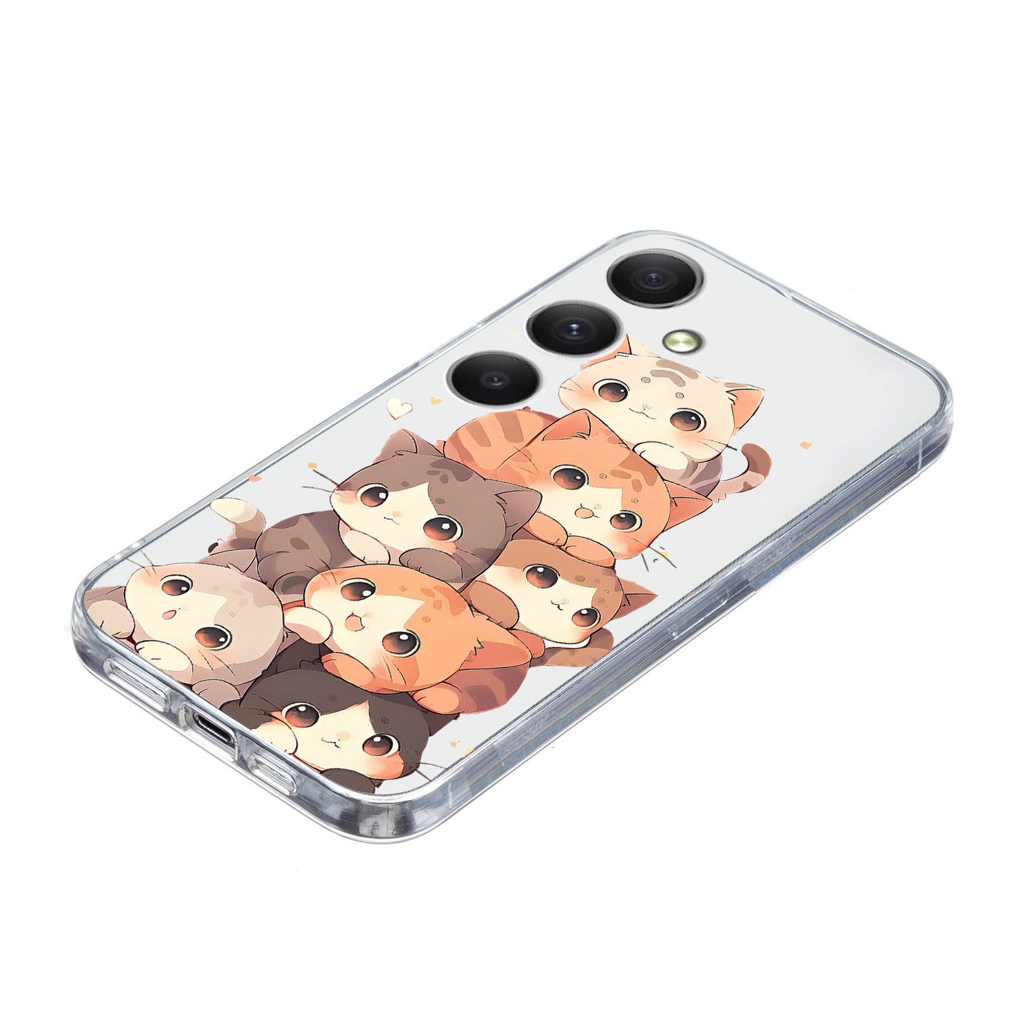 For Samsung Galaxy A16 5G / 4G Case Pattern Printing Shockproof Soft TPU Phone Cover - Multiple Kittens