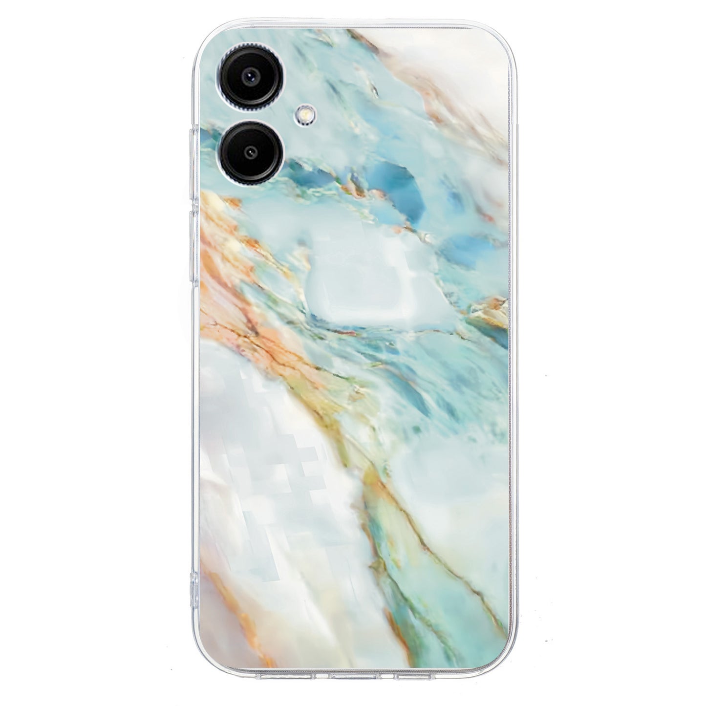For Samsung Galaxy A06 Case Pattern Printing Shockproof Soft TPU Phone Cover - Oil Painting Marble