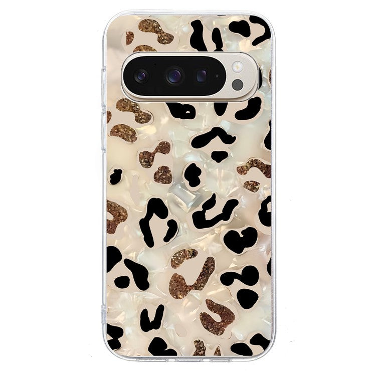 For Google Pixel 9 / 9 Pro Case Pattern Printing Shockproof Soft TPU Phone Cover - Leopard Print