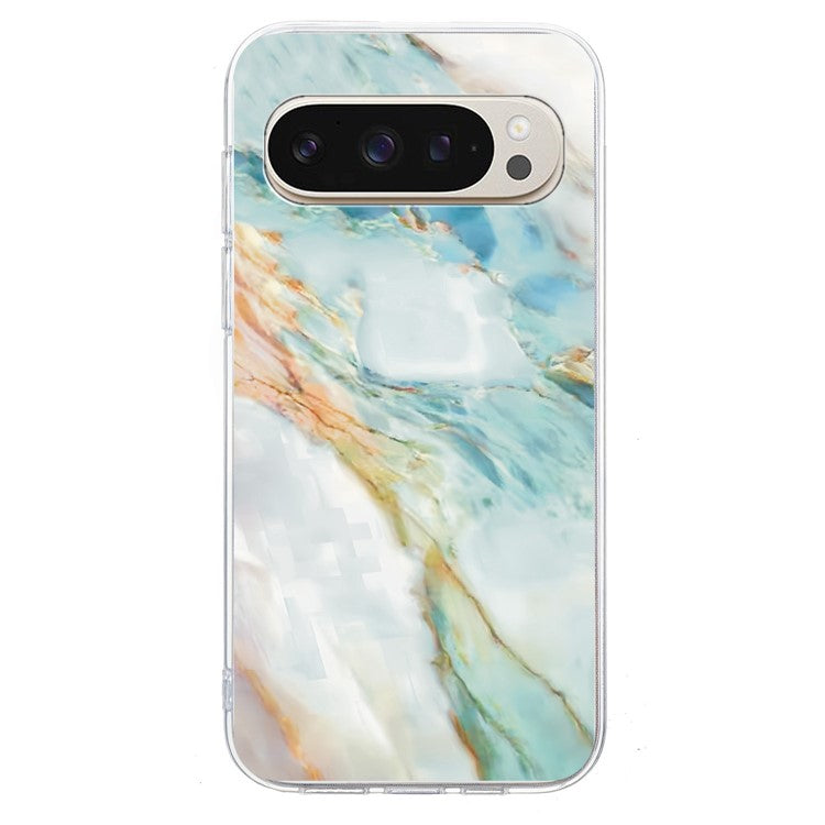 For Google Pixel 9 / 9 Pro Case Pattern Printing Shockproof Soft TPU Phone Cover - Oil Painting Marble