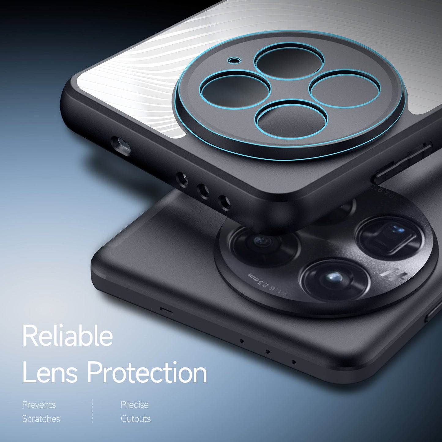 For OnePlus 13 Case DUX DUCIS Aimo Series TPU+PC Matte Drop-proof Phone Cover (REACH Certification) - Black