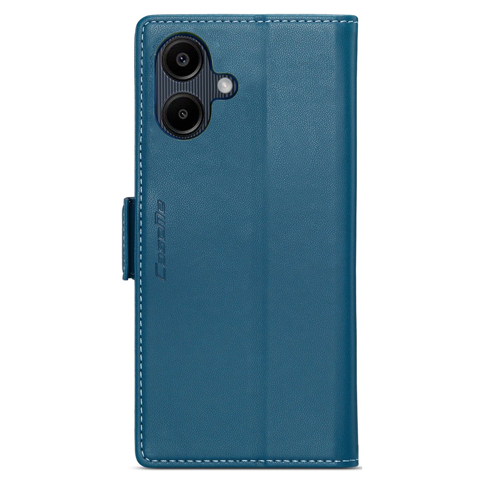 For Samsung Galaxy A06 Case CASEME 023 Series RFID Blocking Glossy Stand Phone Cover - Blue