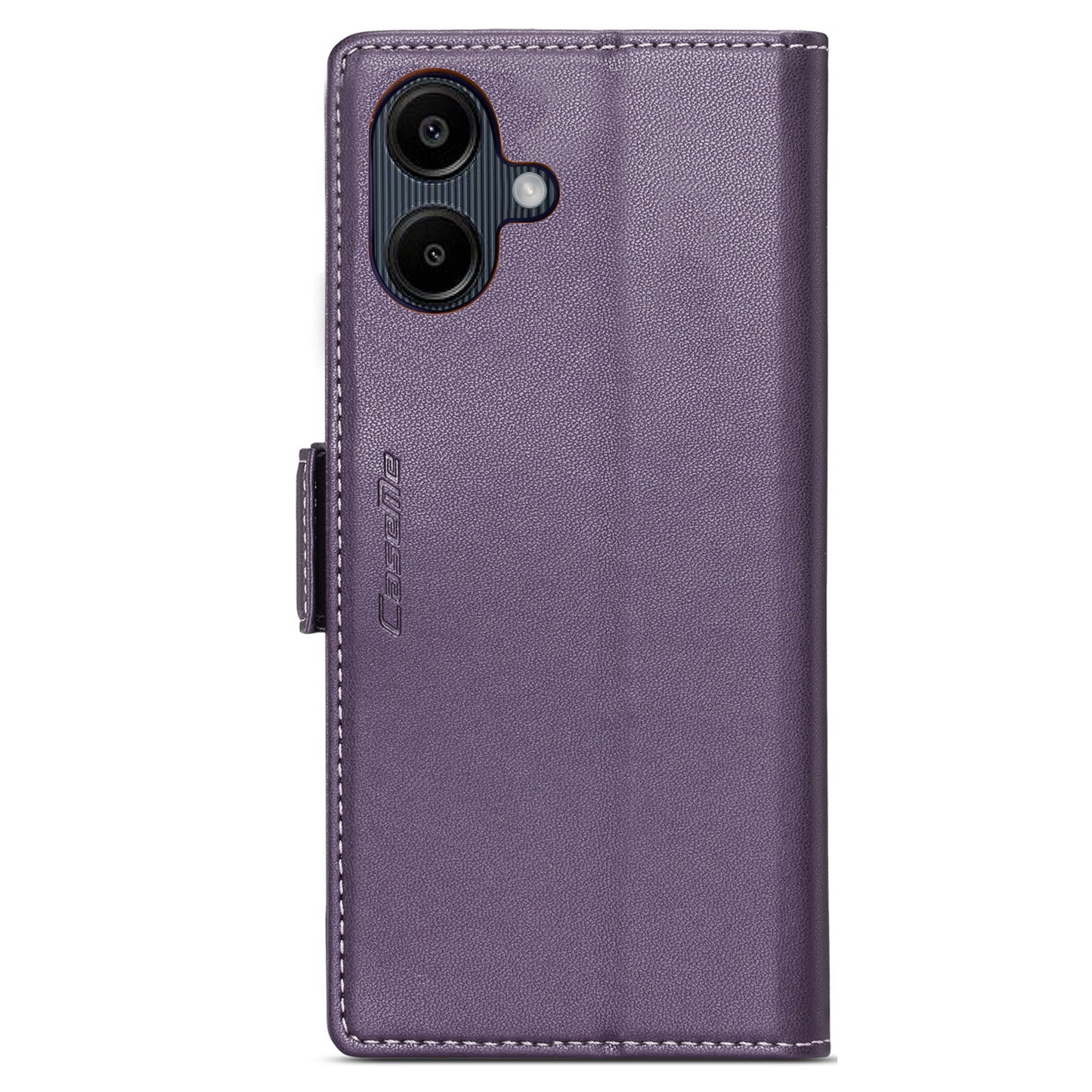 For Samsung Galaxy A06 Case CASEME 023 Series RFID Blocking Glossy Stand Phone Cover - Purple