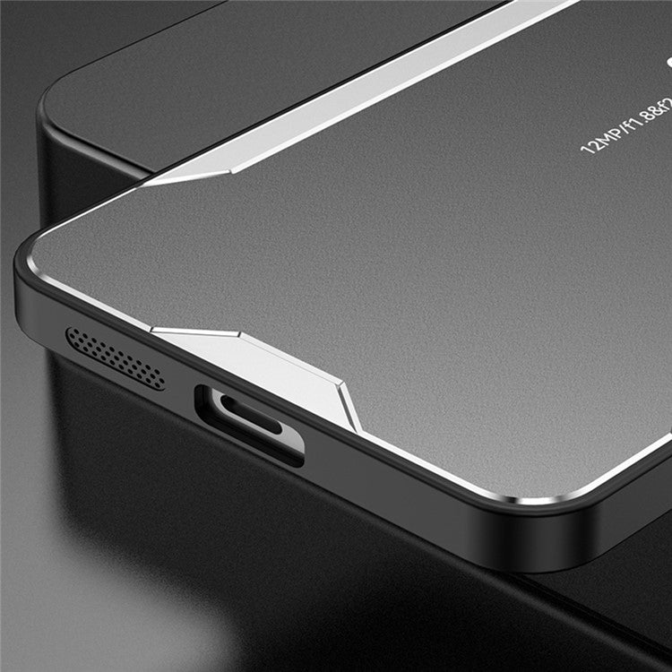 For iPhone 16 Plus Phone Case Aluminium Alloy TPU PC Back Cover - Red