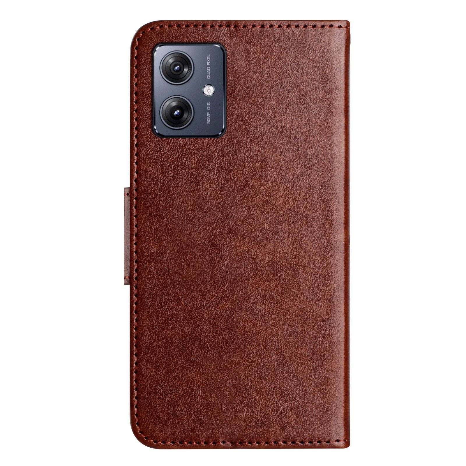 For Samsung Galaxy A06 Case Imprinted Mini Butterfly Leather Wallet Phone Cover - Brown