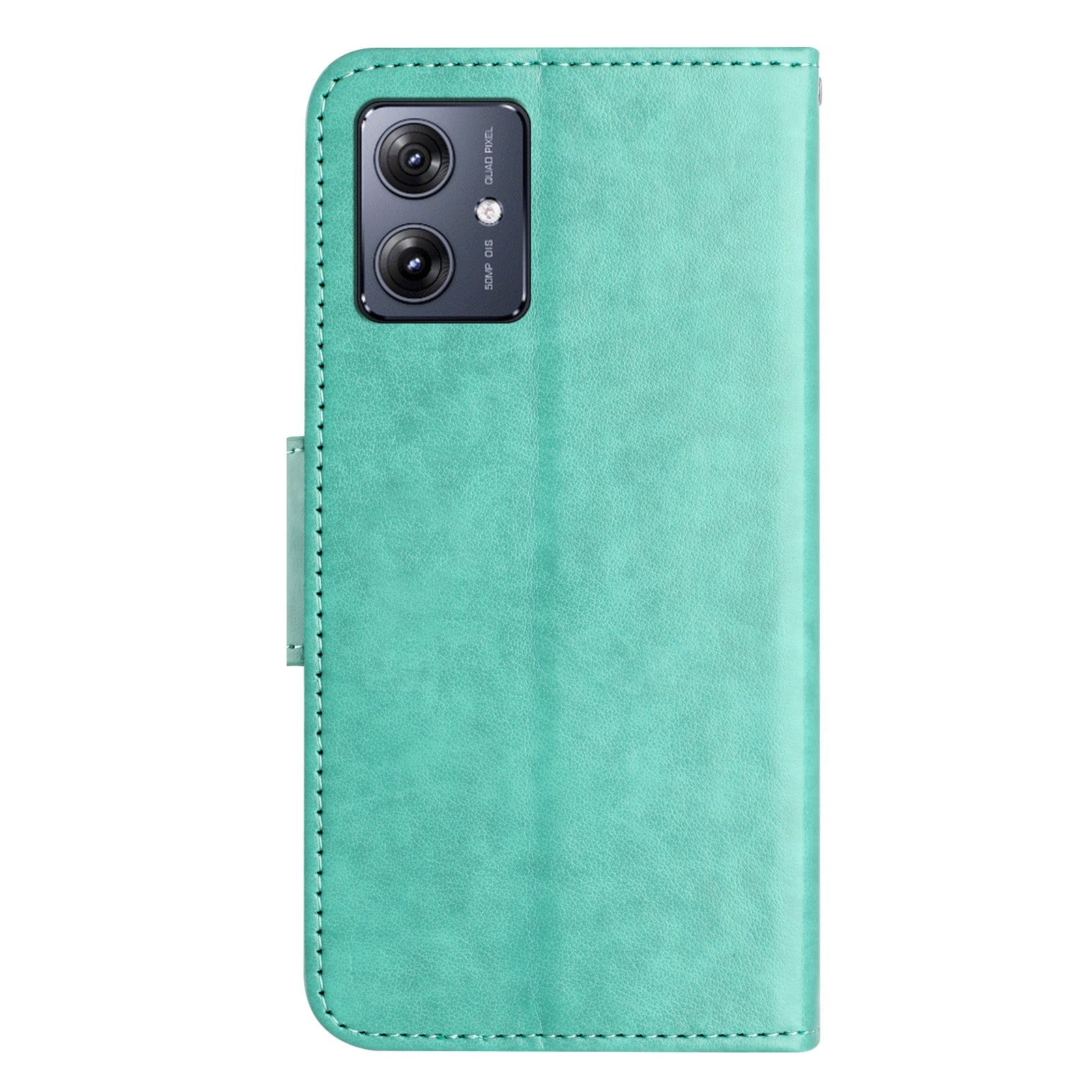 For Samsung Galaxy A06 Case Imprinted Mini Butterfly Leather Wallet Phone Cover - Green