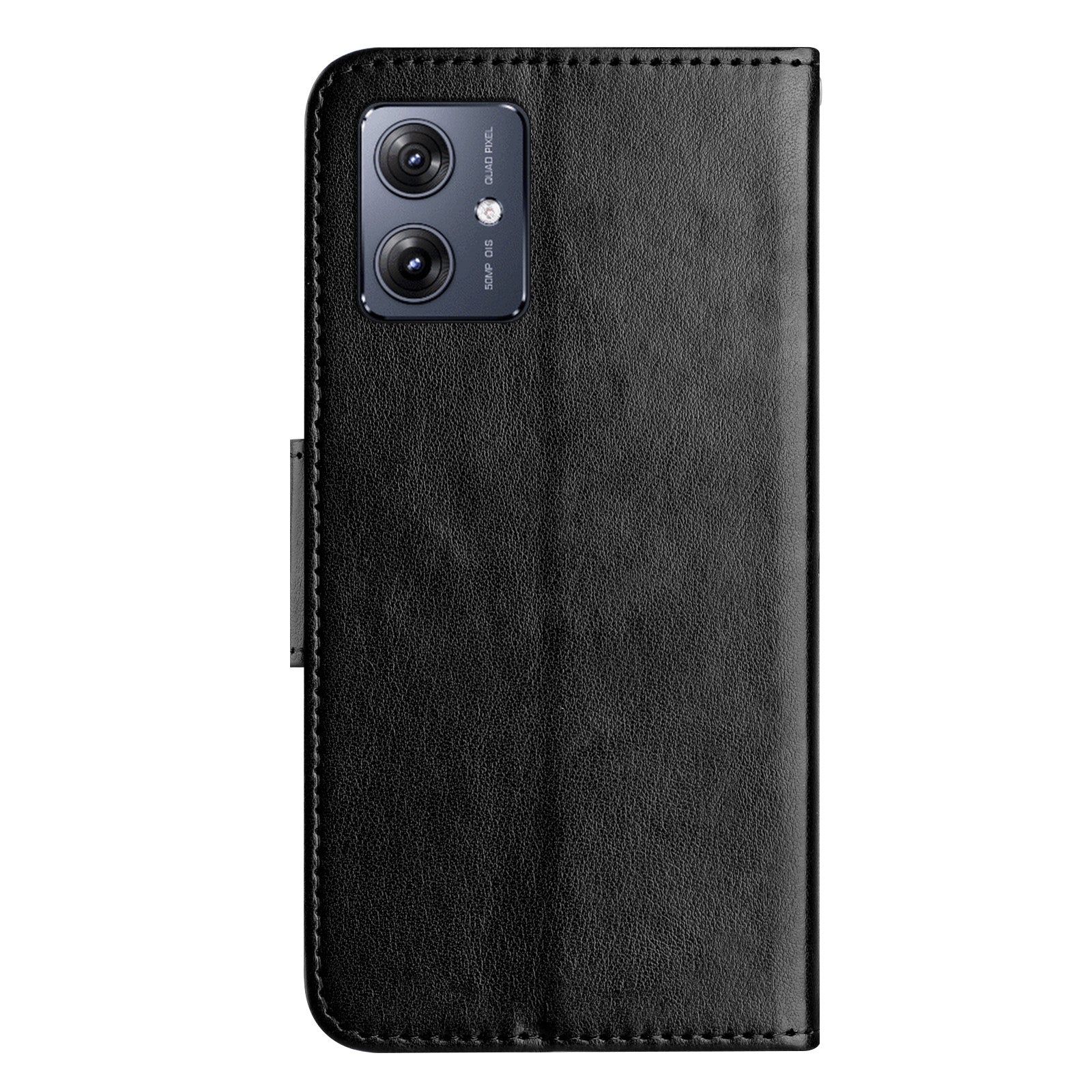 For Samsung Galaxy A06 Case Imprinted Mini Butterfly Leather Wallet Phone Cover - Black
