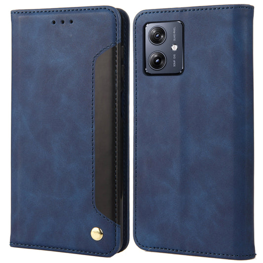 For Samsung Galaxy A06 Case PU Leather Shockproof Protection Wallet Phone Cover - Blue