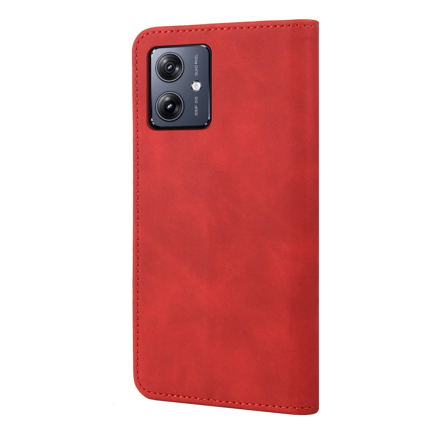 For Samsung Galaxy A06 Case PU Leather Shockproof Protection Wallet Phone Cover - Red