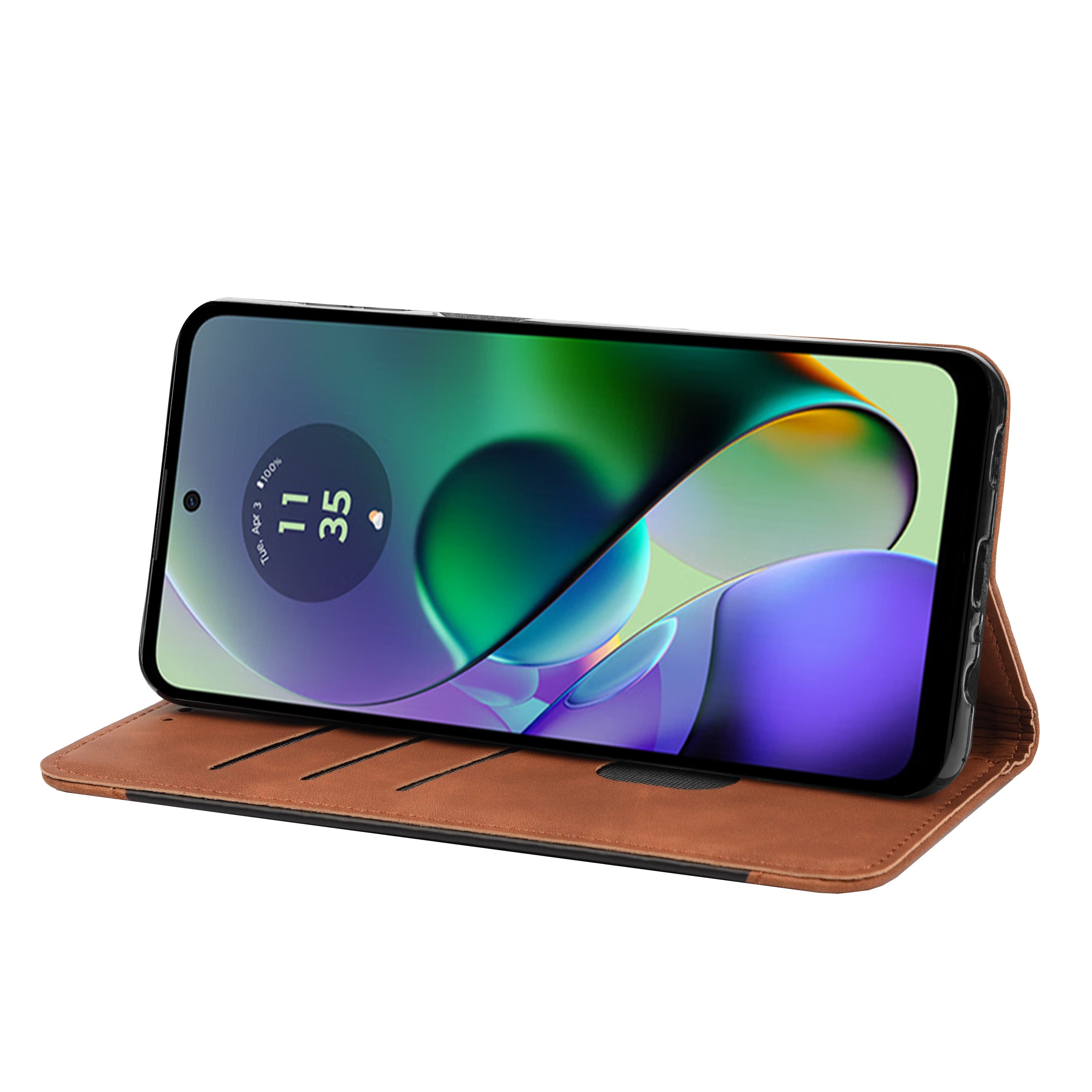 For Samsung Galaxy A06 Case PU Leather Shockproof Protection Wallet Phone Cover - Brown