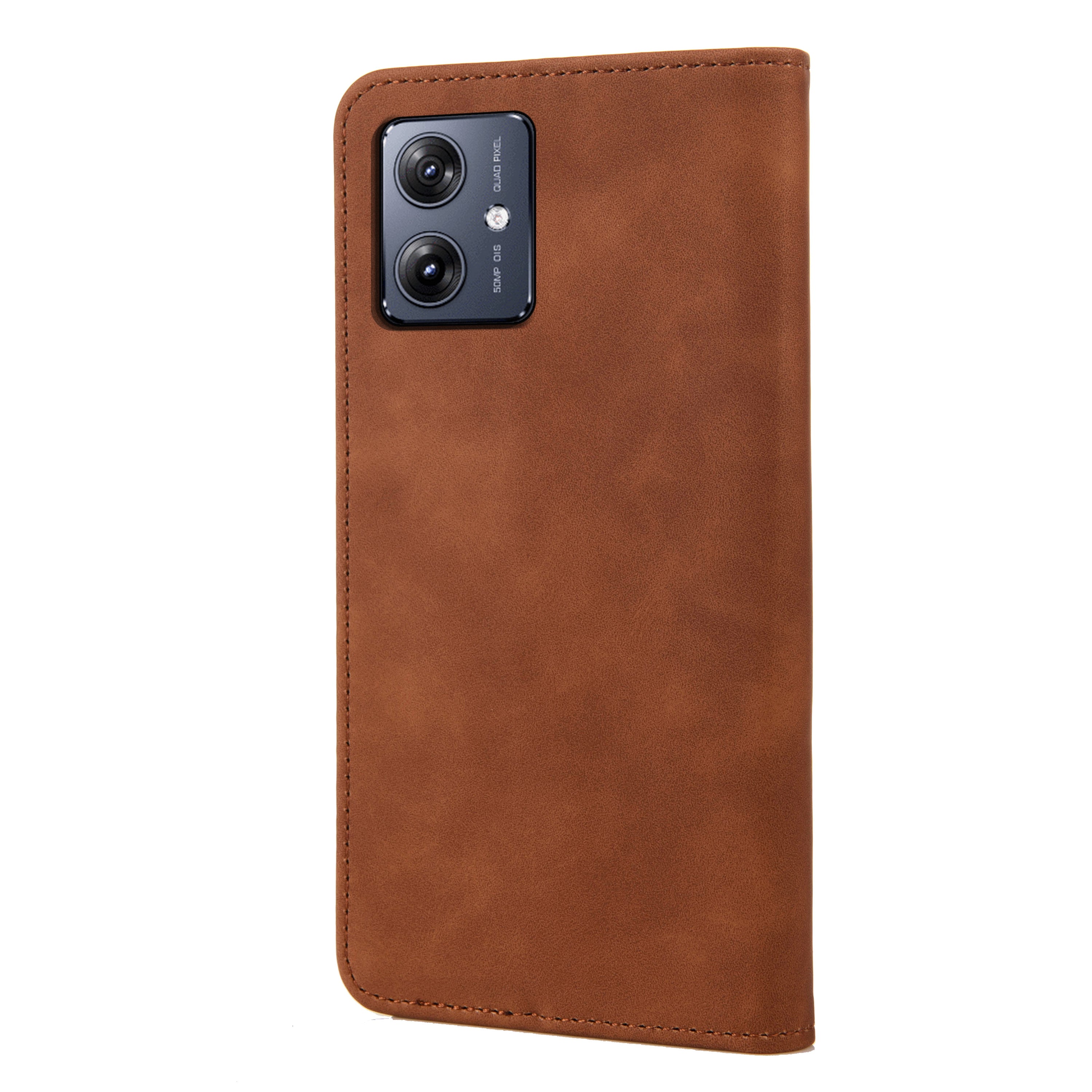 For Samsung Galaxy A06 Case PU Leather Shockproof Protection Wallet Phone Cover - Brown