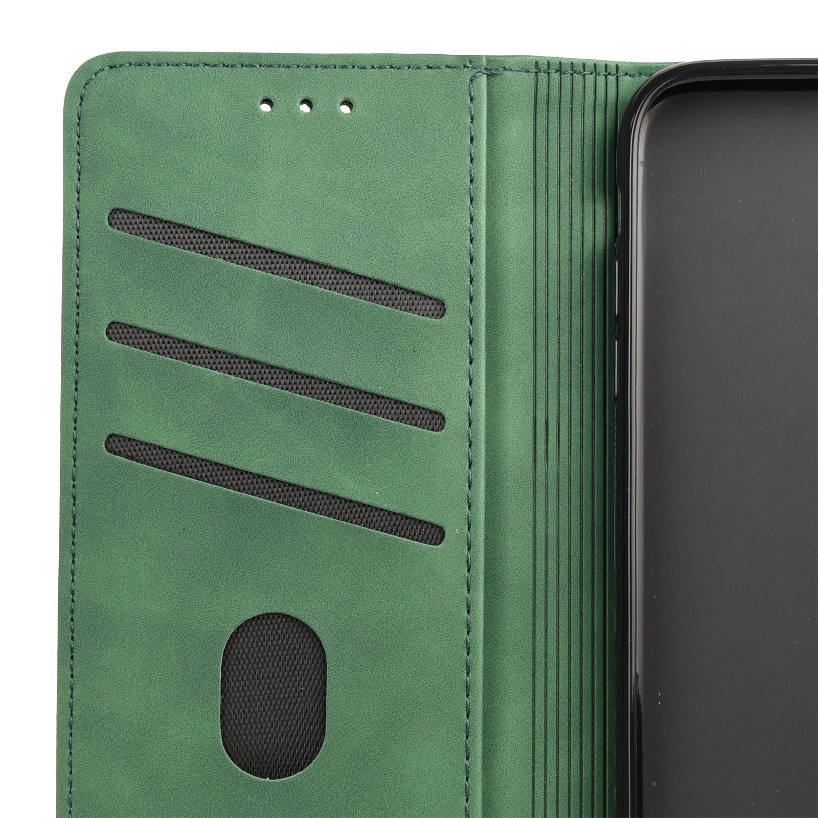 For Samsung Galaxy A06 Case PU Leather Shockproof Protection Wallet Phone Cover - Green